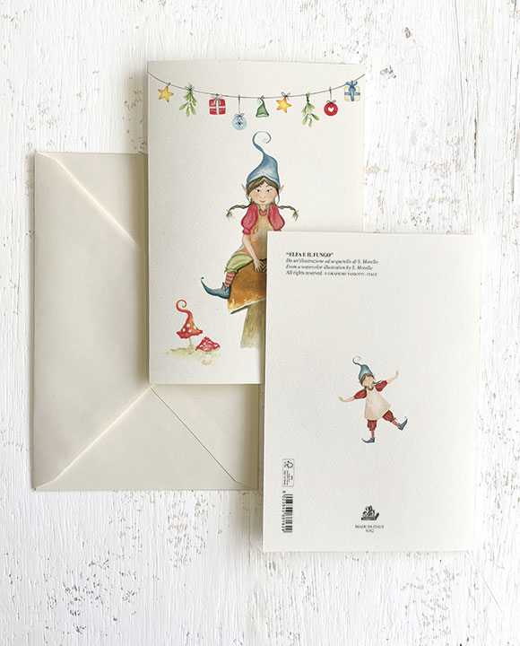 Card "Elfa e il fungo"