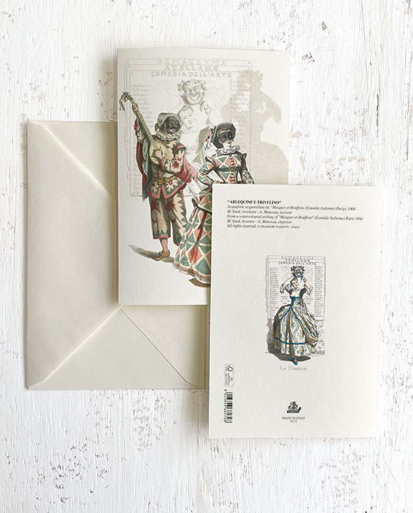 Card "Arlequine e trivelino"