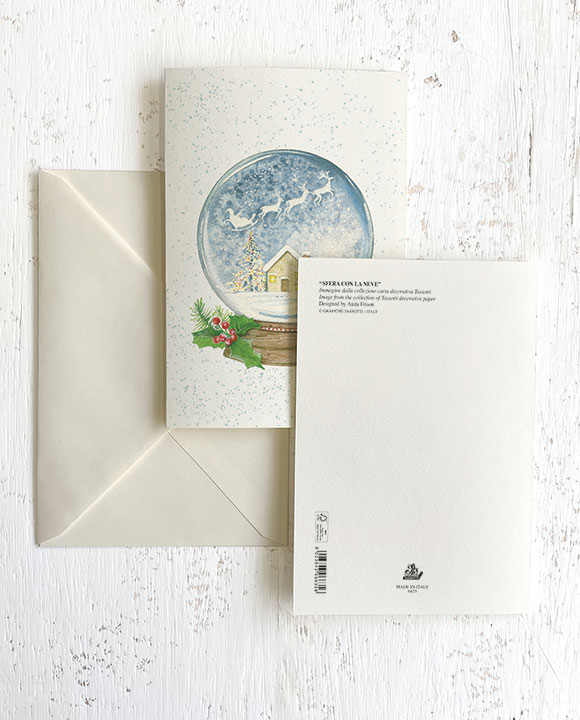 Card "Sfera con la neve"