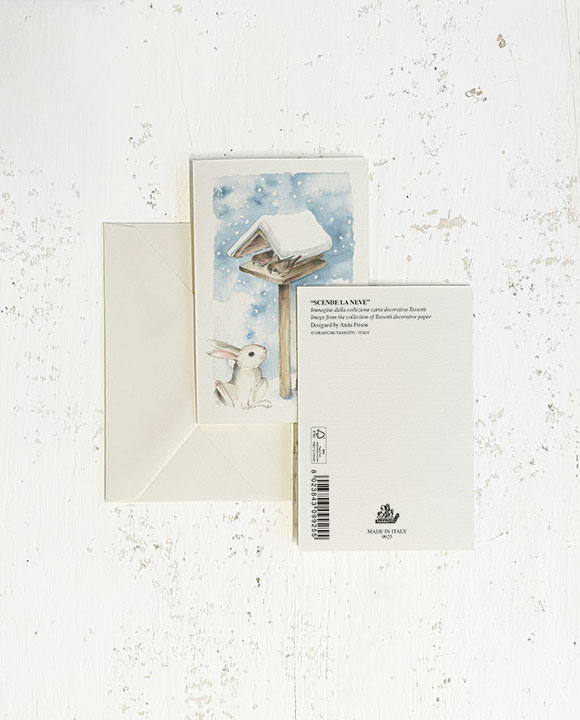 Card "Scende la neve"