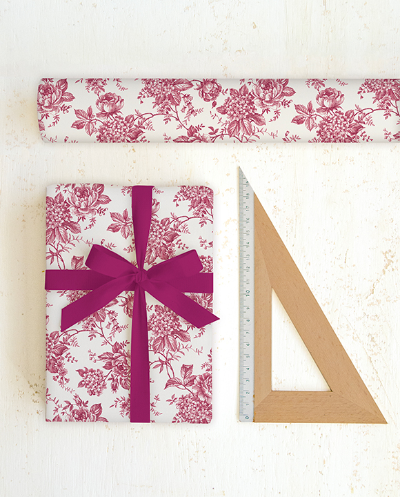 Papier "Foglie rosa"