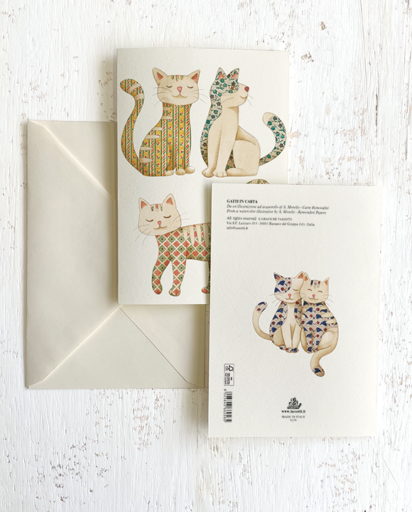 Tarjeta "Gatti in carta"