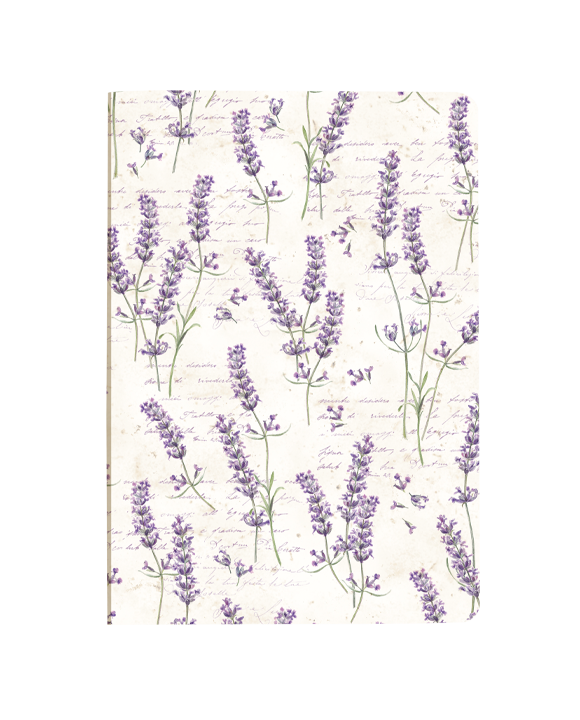 Set 2 Cuadernos de tapa blanca rayados "Fiori 2"