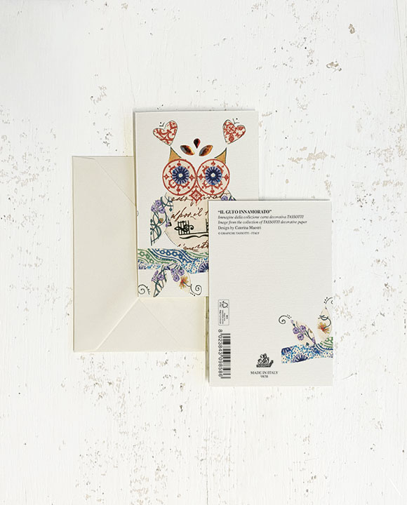 Card "Il gufo innamorato"