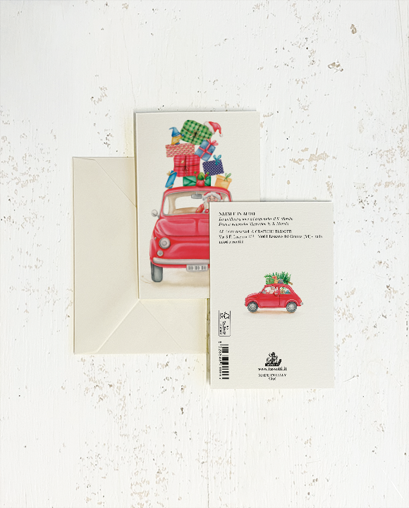 Carte "Babbo Natale in Bicicletta"