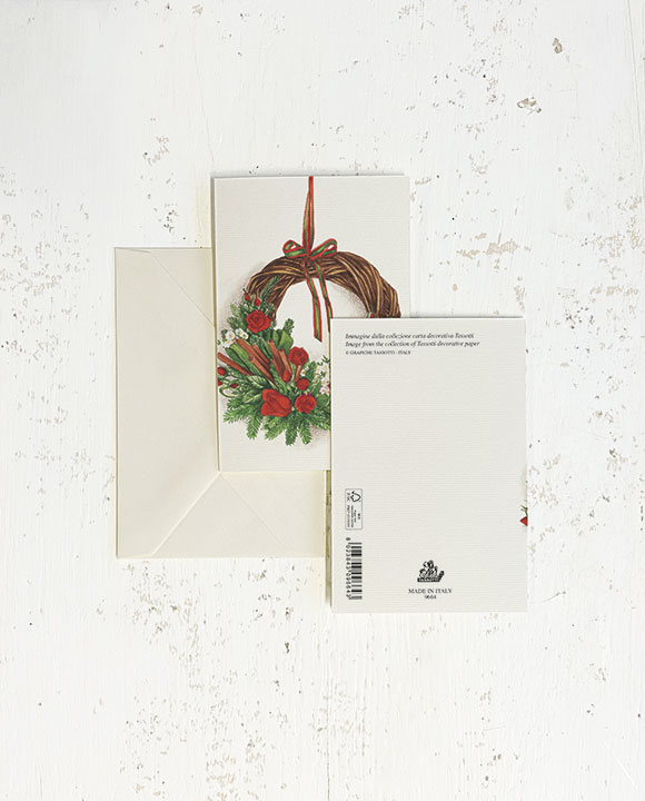 Card "Ghirlanda  paglia"