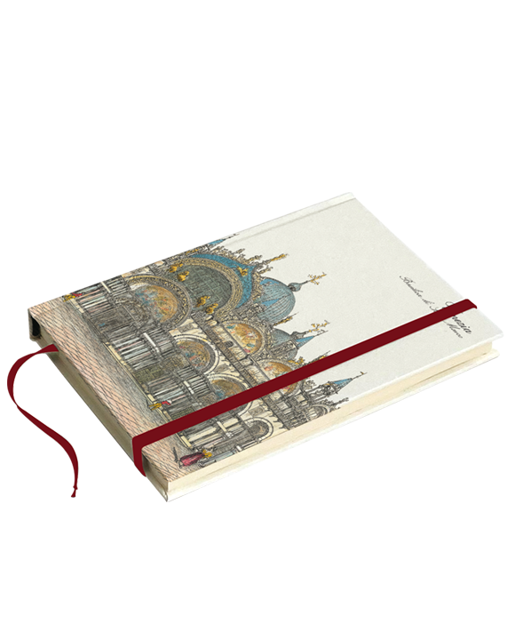 Heft mit festem Band A6 "Venezia"