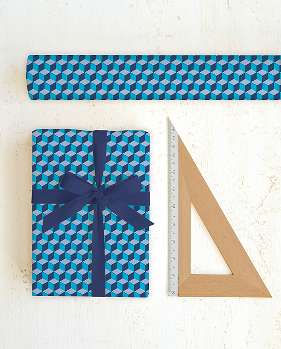 Papier "Cubi azzurro/blu"