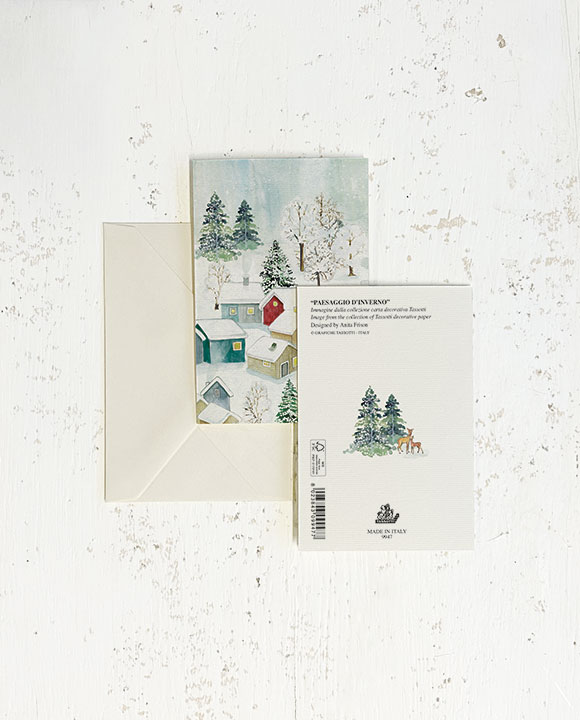 Carte "Paesaggio d'inverno"