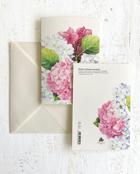 Card "Ortensie rosa"