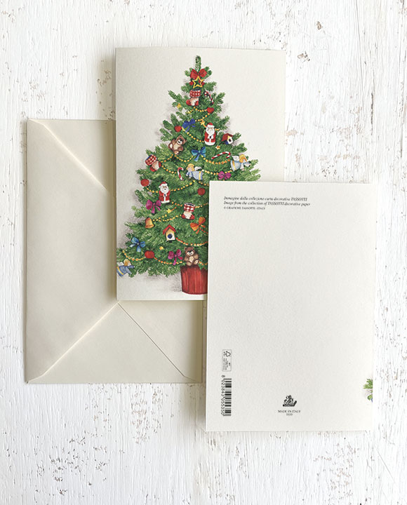 Card "Albero Natale giocattoli"