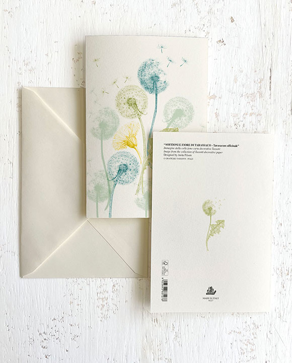 Card "Soffioni e fiore di Tarassaco"