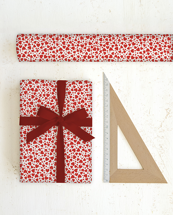 Papier "Cuori rossi"