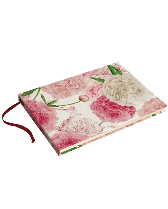 Taccuino cartonato "Peonie"