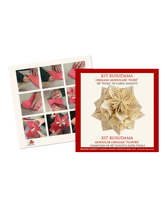 Kit Kusudama Flor "Scrittura"