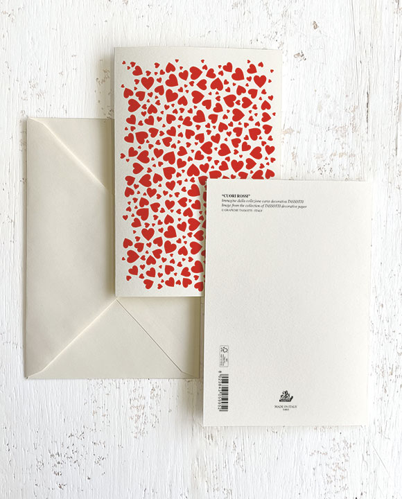 Card “Cuori rossi”
