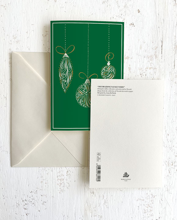 Card "Decorazione Natale verde"