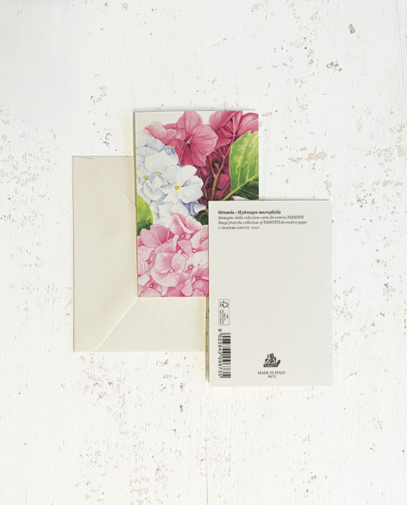 Card "Ortensie rosa"