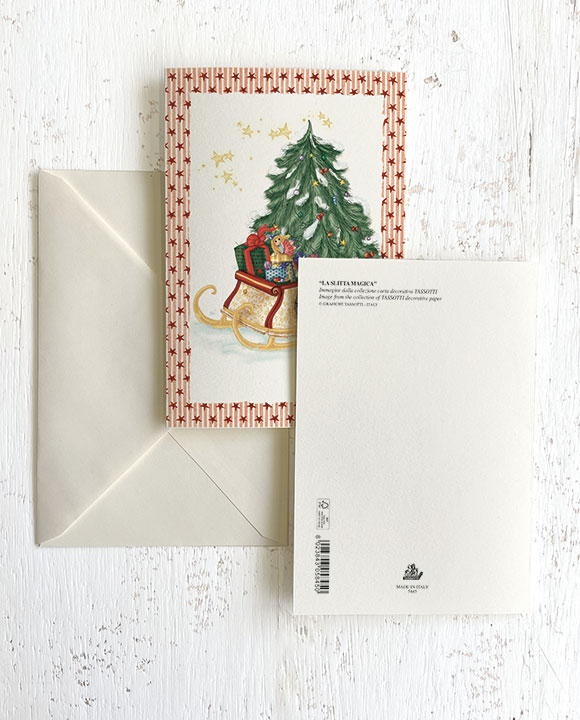 Card "La slitta magica"