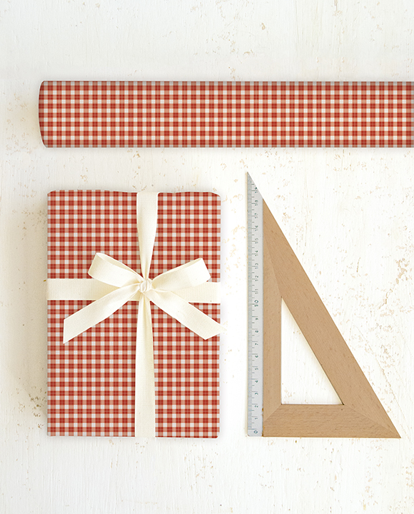 Papier "Quadretto Rosso"