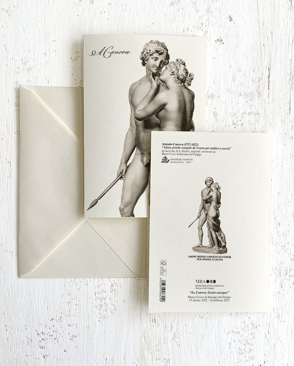 Card "Adone prende congedo da Venere per andare a caccia"
