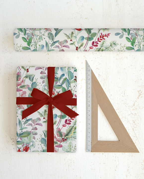 Papier "Composizione floreale di Natale"