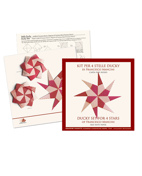 Ducky Star Set "Pois rosso"