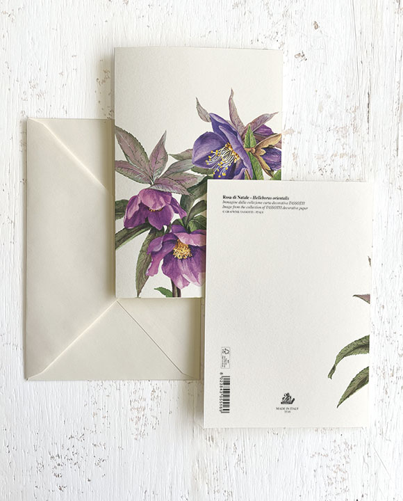 Card "Helleboro blu"