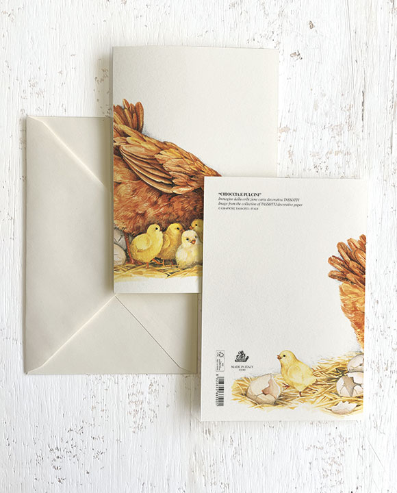 Card "Chioccia e pulcini"