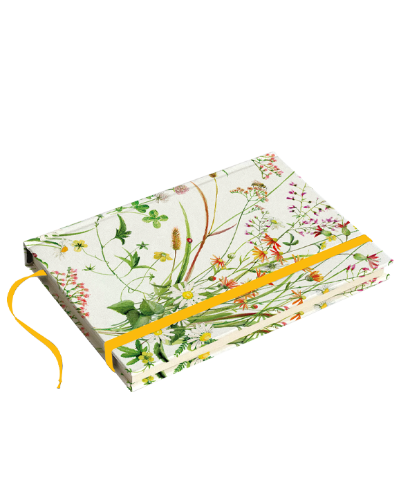 Heft mit festem Band A6 "Fiori spontanei"
