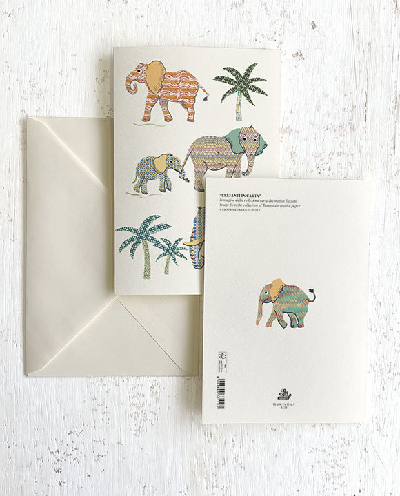 Card "Elefanti in carta"