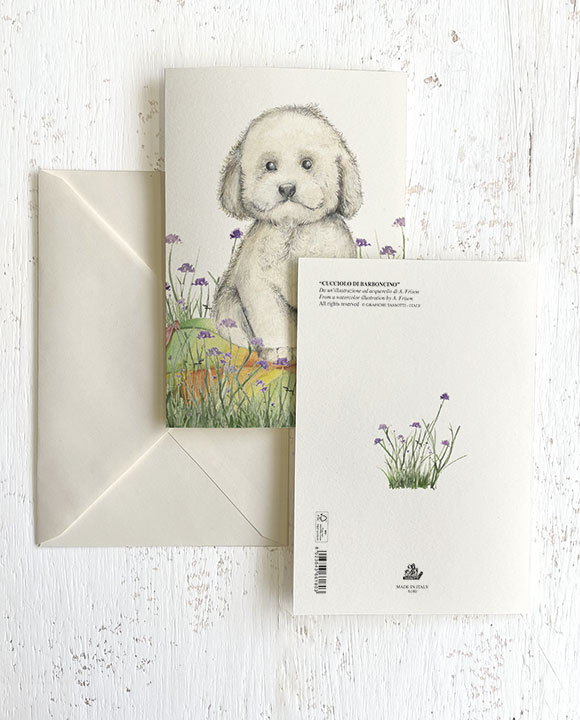 Card "Cucciolo di barboncino"