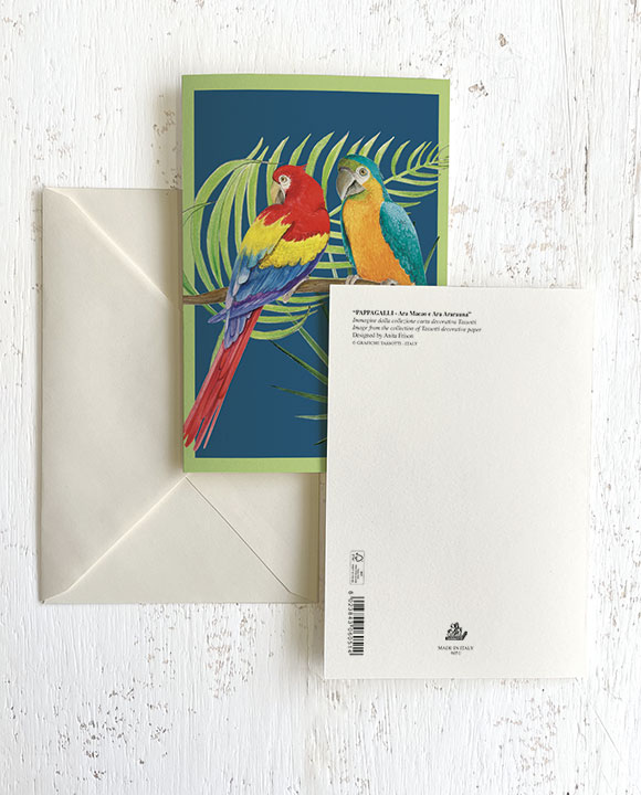 Card "Pappagalli"
