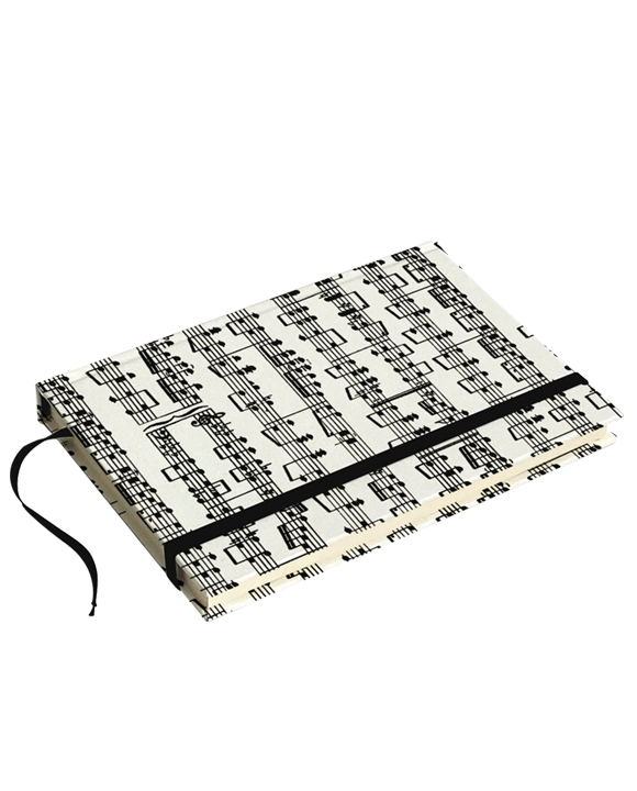 Cuaderno tapa dura A6 "Musica"