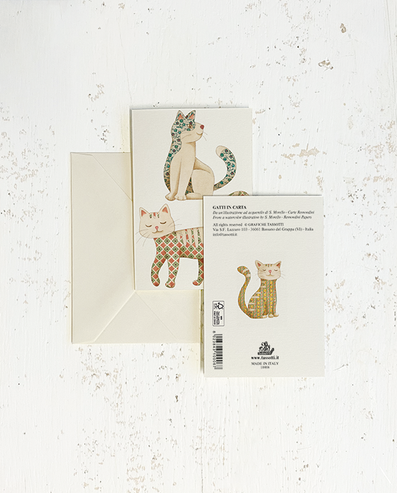 Tarjeta "Gatti in carta"