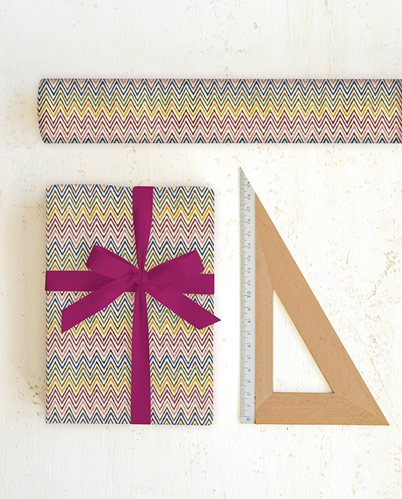 Papier "Zig zag multicolore"