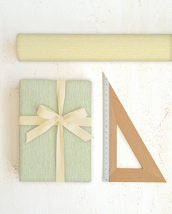 Papier "Righe verde-giallo"