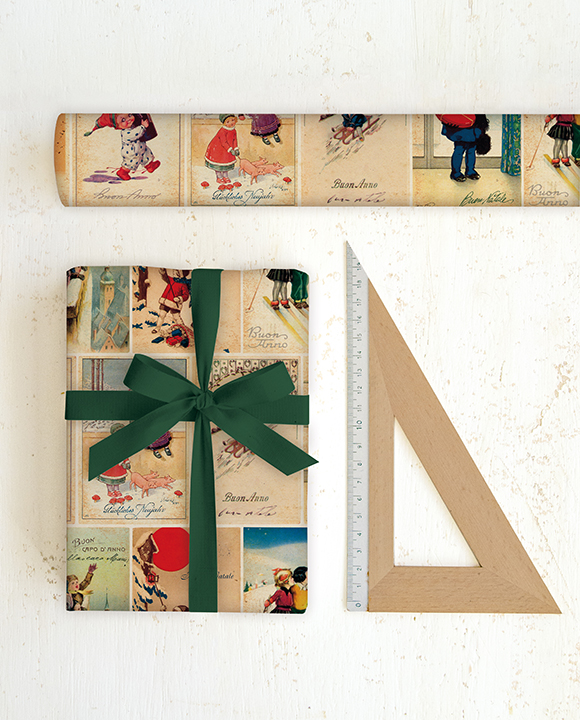 Papier "Antiche Cartoline Augurali"