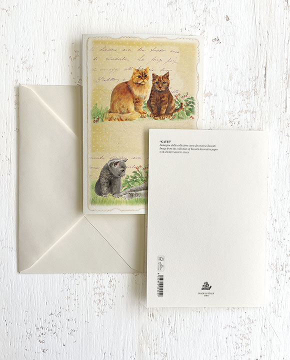 Card "Gatti vintage"