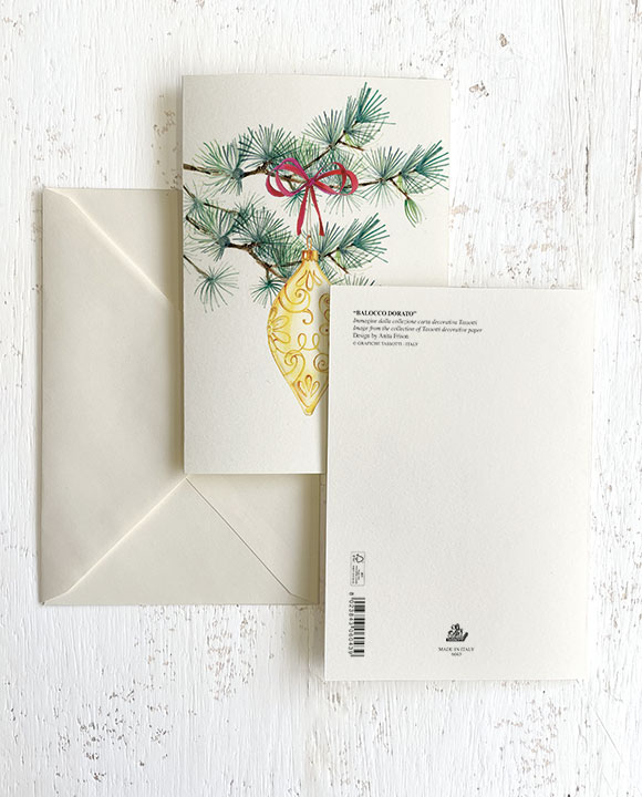 Card "Balocco dorato"