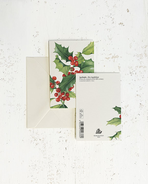 Card "Ramo agrifoglio"