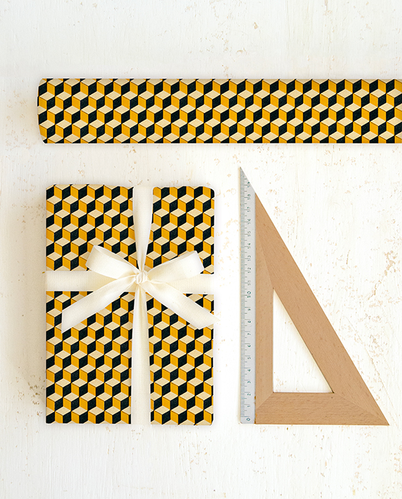 Paper "Cubi giallo/nero"