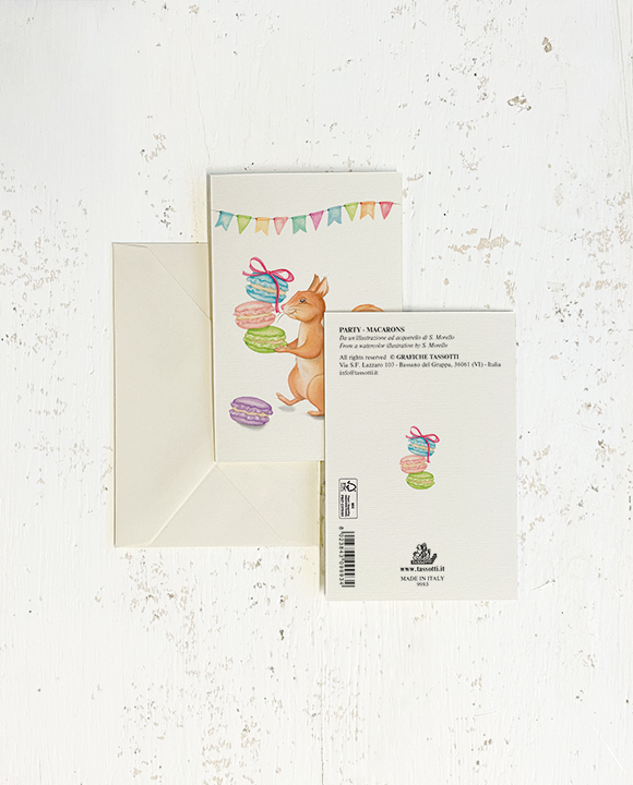 Carte "Party - Macarons"
