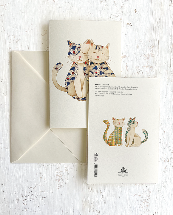 Card "Coppia di gatti"