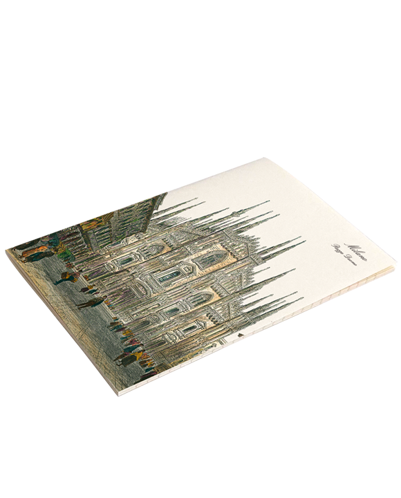 Lined stapled book A6 "Milano"
