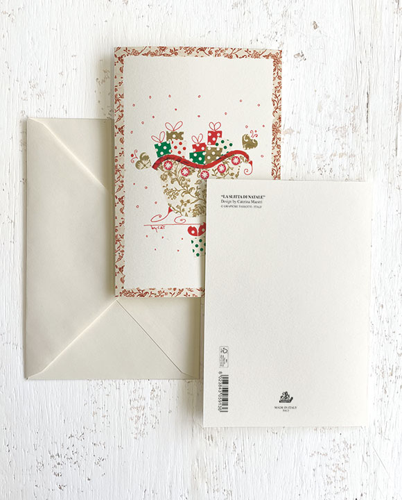 Card “La slitta di Natale”