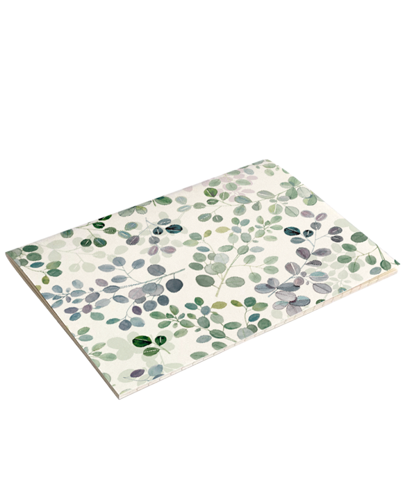 Quaderno punto metallico a righe A6 "Eucalipto"