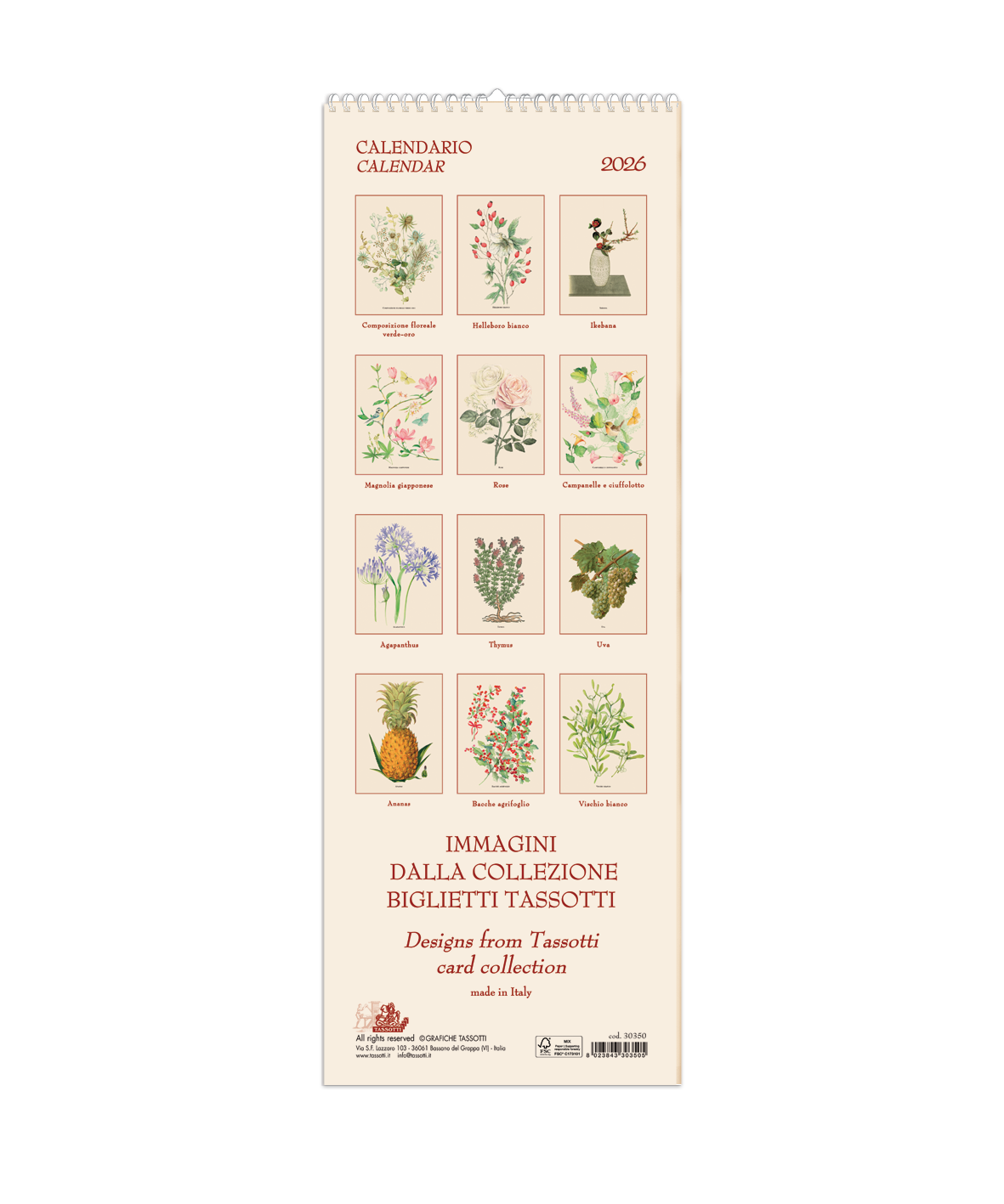 Calendario piccolo 2026