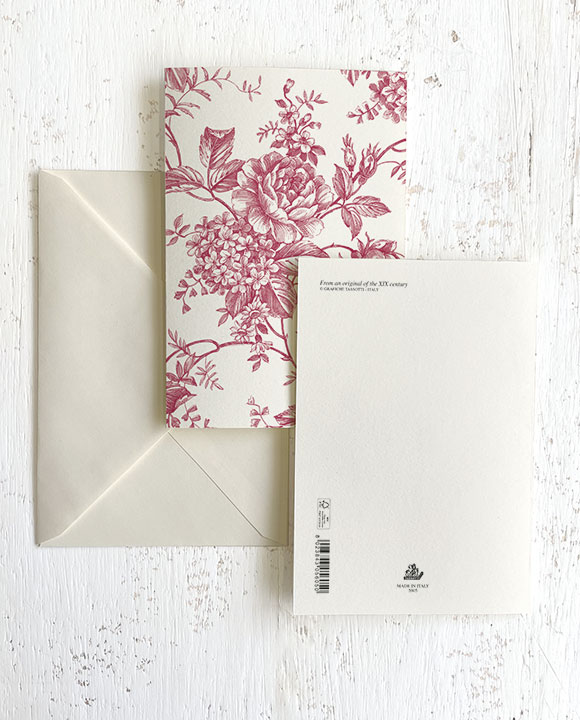 Card "Fiore rosa"