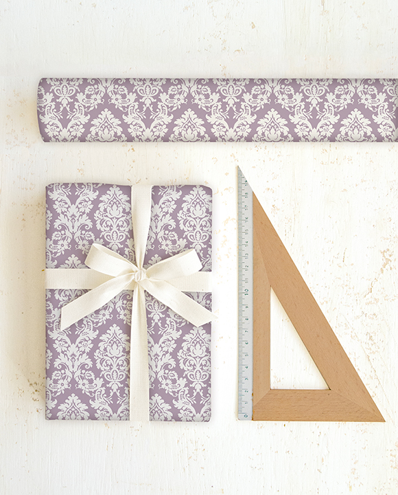 Paper "Broccato viola"